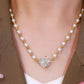 Magnetic Heart Pearl Necklace