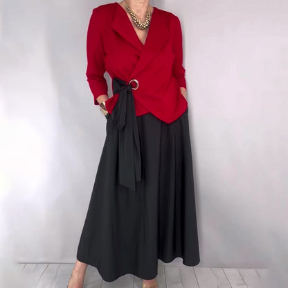 ⏳Time-Limited Special⏰Women’s Stylish Top & Solid Skirt 2-Piece Set