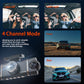🏆65% Off🔥🚗4-Channel HD Dashcam with Front Interior Rear Recording
