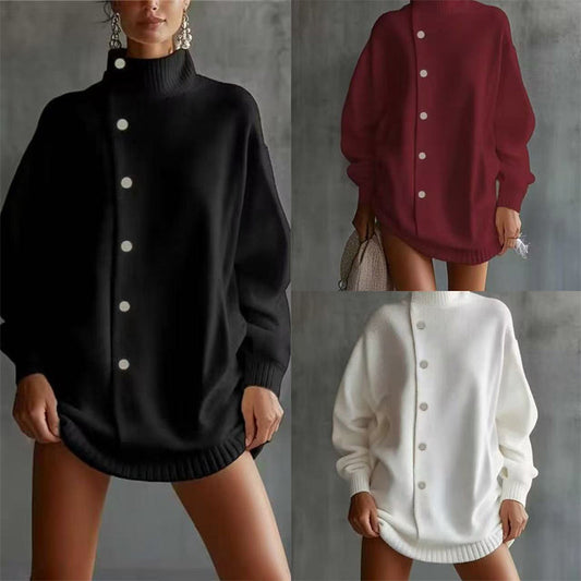 ⏳Time-Limited Special⏰Women's High-Neck Button-Up Cardigan