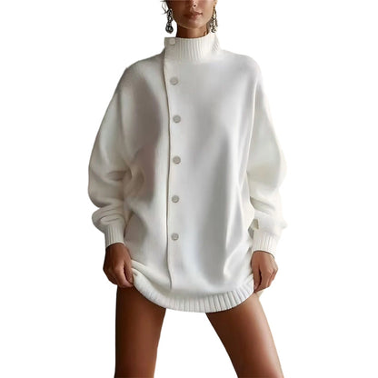 ⏳Time-Limited Special⏰Women's High-Neck Button-Up Cardigan