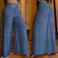 👖 60% OFF! 💃 Women's trousers – High waist, wide leg, with belt accent & versatile look ✨