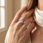 🎁2026 New Arrivals 50% OFF💥Geometric Oval Ring with Zirconia Accents💍