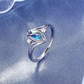 🎁2026 New Arrivals 50% OFF💥Geometric Oval Ring with Zirconia Accents💍