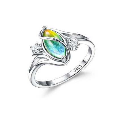 🎁2026 New Arrivals 50% OFF💥Geometric Oval Ring with Zirconia Accents💍
