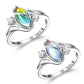 🎁2026 New Arrivals 50% OFF💥Geometric Oval Ring with Zirconia Accents💍