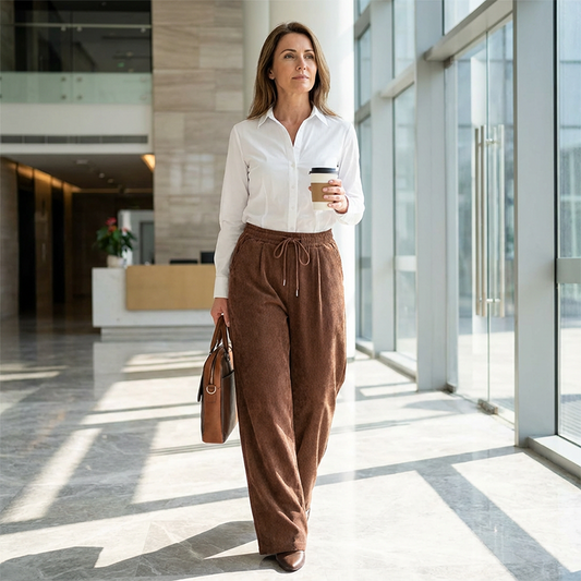 ⏳Time-Limited Special⏰Relaxed corduroy pants with a loose fit for women