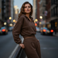 🚀 2026’s Hottest Set | Women’s Crop Hoodie & Wide-Leg Pants | Effortless Street Style 👚👖【50% OFF】