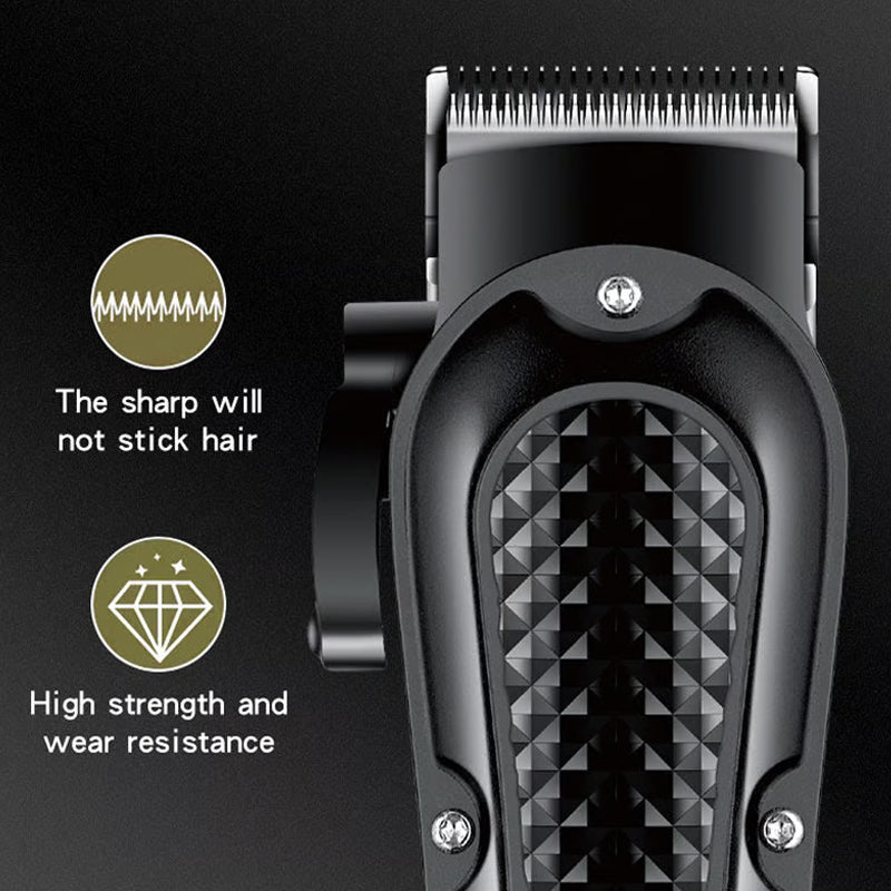 Clipper blade and self-sharpening feature graphic