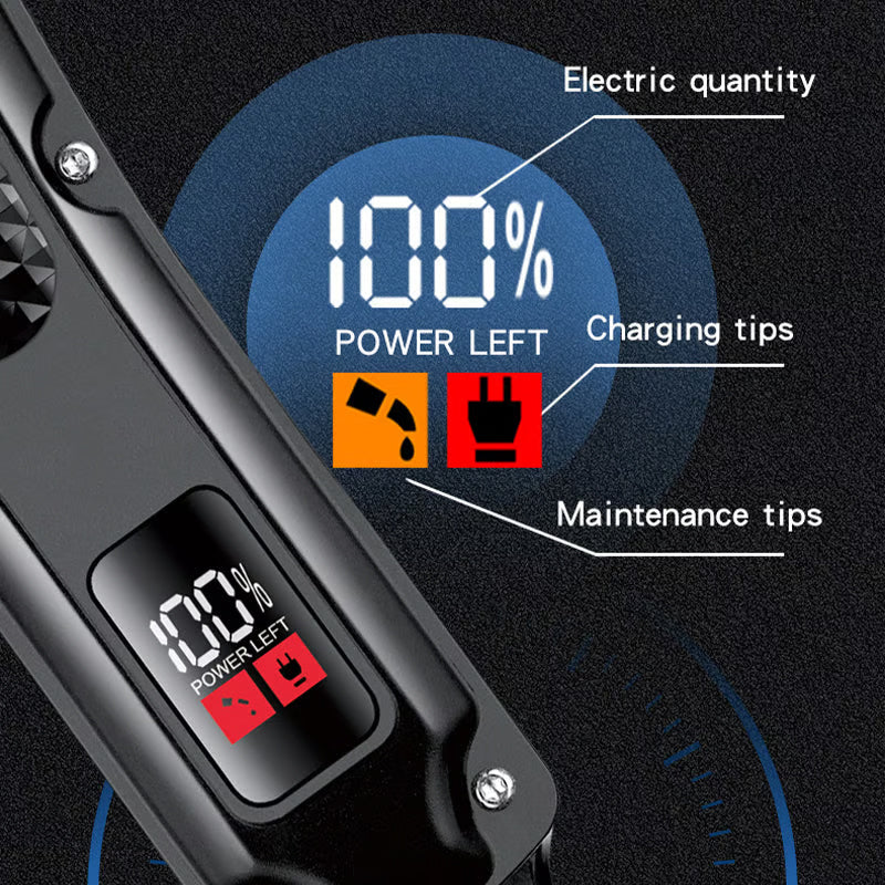 Battery percentage display and charging indicators