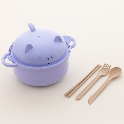 🔥While Supplies Last 50% OFF!🎉 1300ml Instant Noodle Bowl Set with Lid & Cutlery