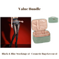 📢📢50% OFF!!⏰Value Bundle: 8D Oil-Sheen Rose Lace Stockings + Cosmetic Bag