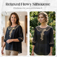 🎁2026 New Arrivals 50% OFF💥Women's Embroidered Cotton-Linen Blend Blouse – Floral Cutouts, Round Neck, Relaxed Fit ✨
