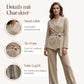 🎁New arrival 50% OFF💥Women's Elegant Tie-Waist Blazer and Wide-Leg Pants Suit Set