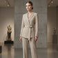 🎁New arrival 50% OFF💥Women's Elegant Tie-Waist Blazer and Wide-Leg Pants Suit Set