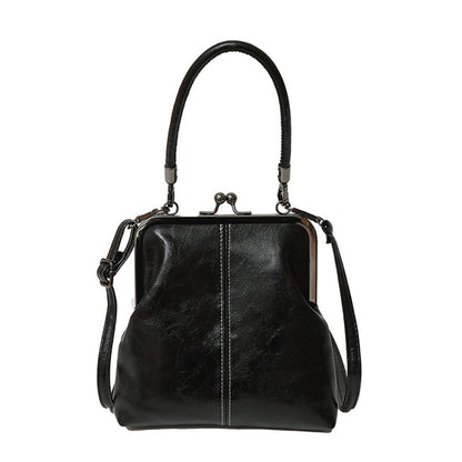 🎁2026 New Arrivals 50% OFF💥Women's Kiss Lock Crossbody Bag with Top Handle