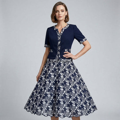 🎁2026 New Arrivals 49% OFF💖Elegant Floral Print A-Line Dress