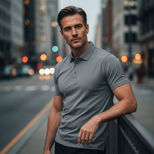🎁2026 New Arrivals 50% OFF💥Men's Quick-Dry Lapel T-Shirt – Athletic Fit & Wrinkle-Resistant – Smart Casual Essential ✨