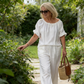 👚 60% OFF NOW! 💃 Women's Drawstring Top & Pants 2-Piece Set – Relaxed Fit, Comfortable & Perfect for Lounging or Everyday Style 🌸