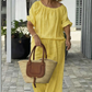 👚 60% OFF NOW! 💃 Women's Drawstring Top & Pants 2-Piece Set – Relaxed Fit, Comfortable & Perfect for Lounging or Everyday Style 🌸