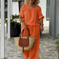 👚 60% OFF NOW! 💃 Women's Drawstring Top & Pants 2-Piece Set – Relaxed Fit, Comfortable & Perfect for Lounging or Everyday Style 🌸