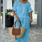 👚 60% OFF NOW! 💃 Women's Drawstring Top & Pants 2-Piece Set – Relaxed Fit, Comfortable & Perfect for Lounging or Everyday Style 🌸