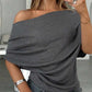 🎁2026 New Arrivals 50% OFF💥Women's Asymmetrical Off-Shoulder Batwing Sleeve Top