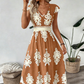 👗New arrival 50% OFF!🏖️Women's V-Neck Baroque Print Flowy Maxi Dress