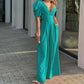 👗 50% OFF NOW! 🌸 Women's Deep V-Neck Wide Leg Jumpsuit – High Waist, Flowy Style & Soft Fabric ✨