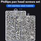 Household Phillips Pan Head Screws Set