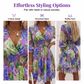 🎁2026 New Arrivals 50% OFF💥Women's Floral V-Neck Ruffle Hem A-Line Dress💐👗