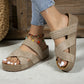🎁2026 New Arrivals 50% OFF💥Women's Criss-Cross Woven Strap Wedge Sandals – Comfortable, Stylish & Perfect for Summer Days ☀️