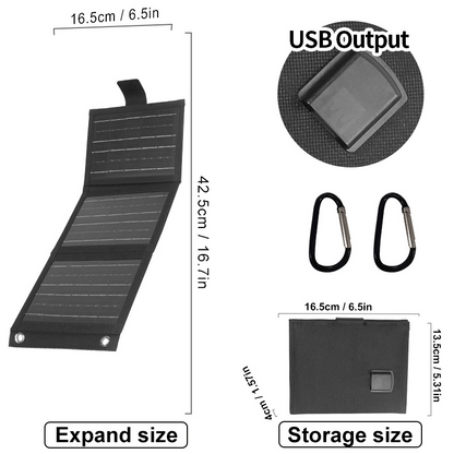 ☀️ 50% OFF NOW! 🔋 Portable Solar Panel with USB Charging – Foldable, Weather-Resistant & 10W Output 🏕️