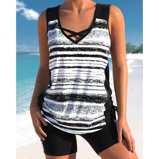 🥳SUMMER HOT SALE🥳💞50K+ SOLD!💥50% OFF! 🔥Women's Printed Two-Piece Tankini Swimsuit