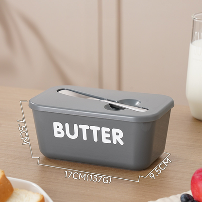 🚨BIG DISCOUNT!🔥Large Plastic Butter Dish With Lid & Knife