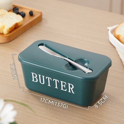 🚨BIG DISCOUNT!🔥Large Plastic Butter Dish With Lid & Knife