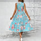 🎁2026 New Arrivals 50% OFF💥Women’s Sleeveless Floral Print Casual Dress – Smocked Bodice, Tiered Skirt, Midi Length ✨