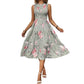 🎁2026 New Arrivals 50% OFF💥Women’s Sleeveless Floral Print Casual Dress – Smocked Bodice, Tiered Skirt, Midi Length ✨