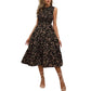 🎁2026 New Arrivals 50% OFF💥Women’s Sleeveless Floral Print Casual Dress – Smocked Bodice, Tiered Skirt, Midi Length ✨