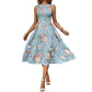 🎁2026 New Arrivals 50% OFF💥Women’s Sleeveless Floral Print Casual Dress – Smocked Bodice, Tiered Skirt, Midi Length ✨