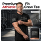⏳Time-Limited Special⏰Men's Athletic Fit Crew Neck Tee – Breathable Cotton, Perfect Stretch & Ideal for Gym or Daily Wear 💪