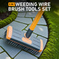 🎁2026 New Arrivals 50% OFF💥 3-in-1 Weeding Wire Brush Tools Set –Perfect for Patios, Driveways & Garden Paths 🏡