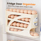 🎁2026 New Arrivals 50% OFF💥Space-Saving Fridge Egg Storage Organizer – Gravity-Fed Auto Roll, 30-Egg Capacity & Slim Door-Fit Design 🏠