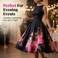 🎁2026 New Arrivals 50% OFF🌸Elegant Sleeveless A-Line Midi Dress with Floral Print👗❤️