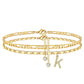 ⏳Time-Limited Special⏰Layered Gold Ankle Bracelet for Women – Rhinestone, Adjustable, Beach Jewelry 🏖️