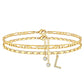 ⏳Time-Limited Special⏰Layered Gold Ankle Bracelet for Women – Rhinestone, Adjustable, Beach Jewelry 🏖️