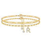 ⏳Time-Limited Special⏰Layered Gold Ankle Bracelet for Women – Rhinestone, Adjustable, Beach Jewelry 🏖️