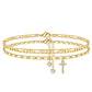⏳Time-Limited Special⏰Layered Gold Ankle Bracelet for Women – Rhinestone, Adjustable, Beach Jewelry 🏖️