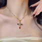 🔥 Now only £9.99 (50% OFF)!Colorful Rhinestone Cross Pendant Necklaces
