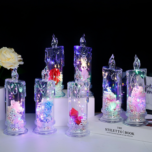 ⏳Time-Limited Special⏰LED Rose Flower Light Candle